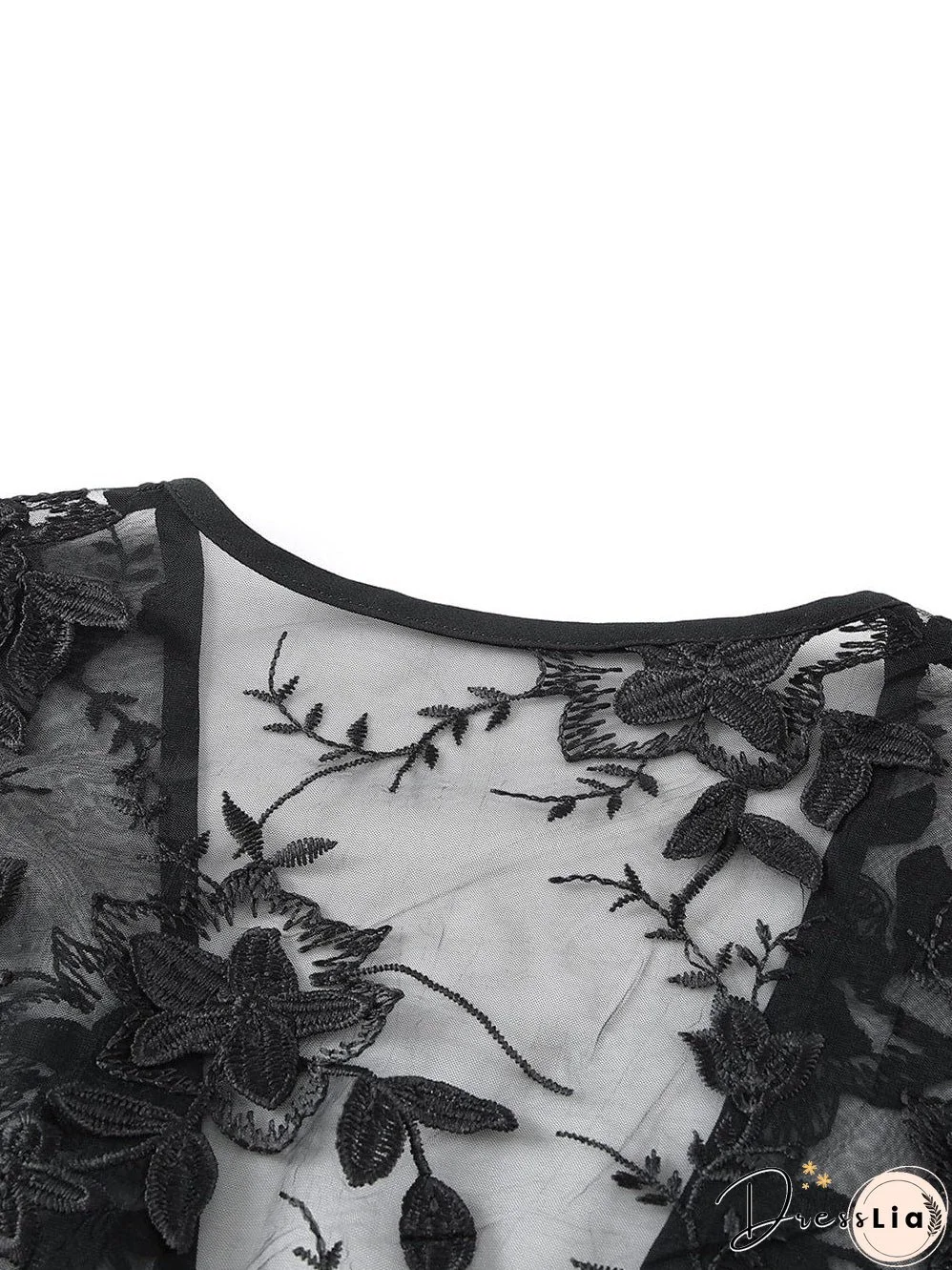 Elegant Pink Floral Lace Kimono Cover-Up