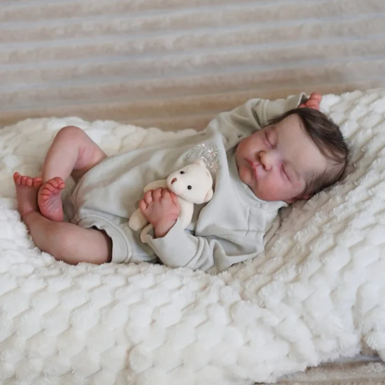  20'' Reborn Twins Cloth Body Baby Boy and Girl Doll Named Dotida and Gorian with Heartbeat💖 & Sound🔊 - Reborndollsshop®-Reborndollsshop®