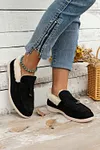 Women's Warm Thick Suede Furry Lined Slip on Flat Shoes