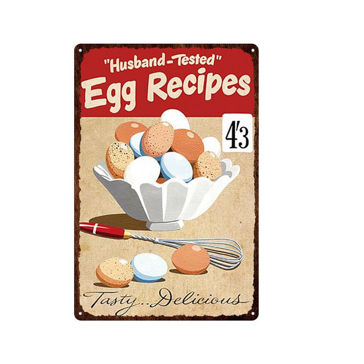 Farm Fresh Eggs For Sale - Vintage Tin Signs/Wooden Signs - 7.9x11.8in & 11.8x15.7in