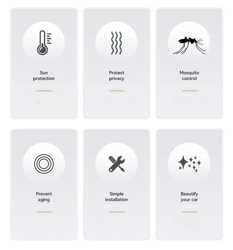 Car anti-mosquito breathable window net