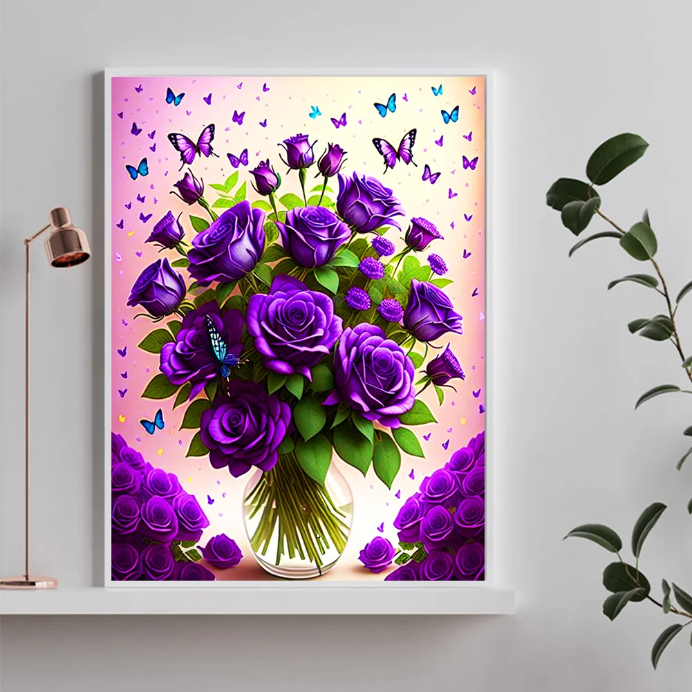 Diamond Painting - Full Round Drill - Rose(30*40cm)