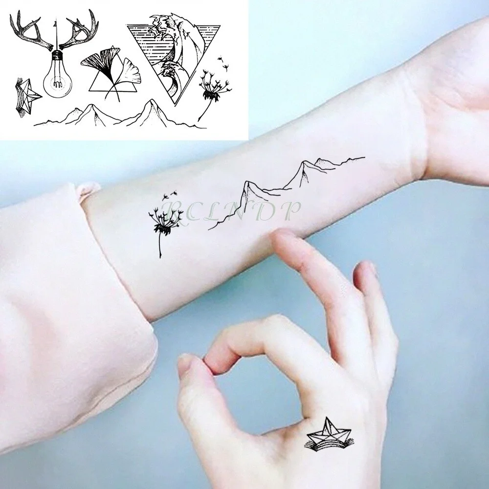 Waterproof Temporary Tattoo fox wolf wolves whale owl deer buck lion hawk tato flash tatoo fake tatto for girl women men