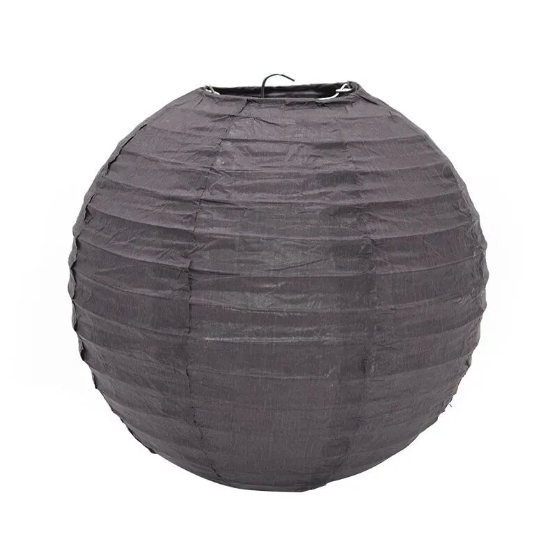 1pcs 20cm/25cm/30cm Colorful Chinese Round Hanging Paper Lanterns lamps Paper Crafts Party Festival Wedding Home DIY Decoration