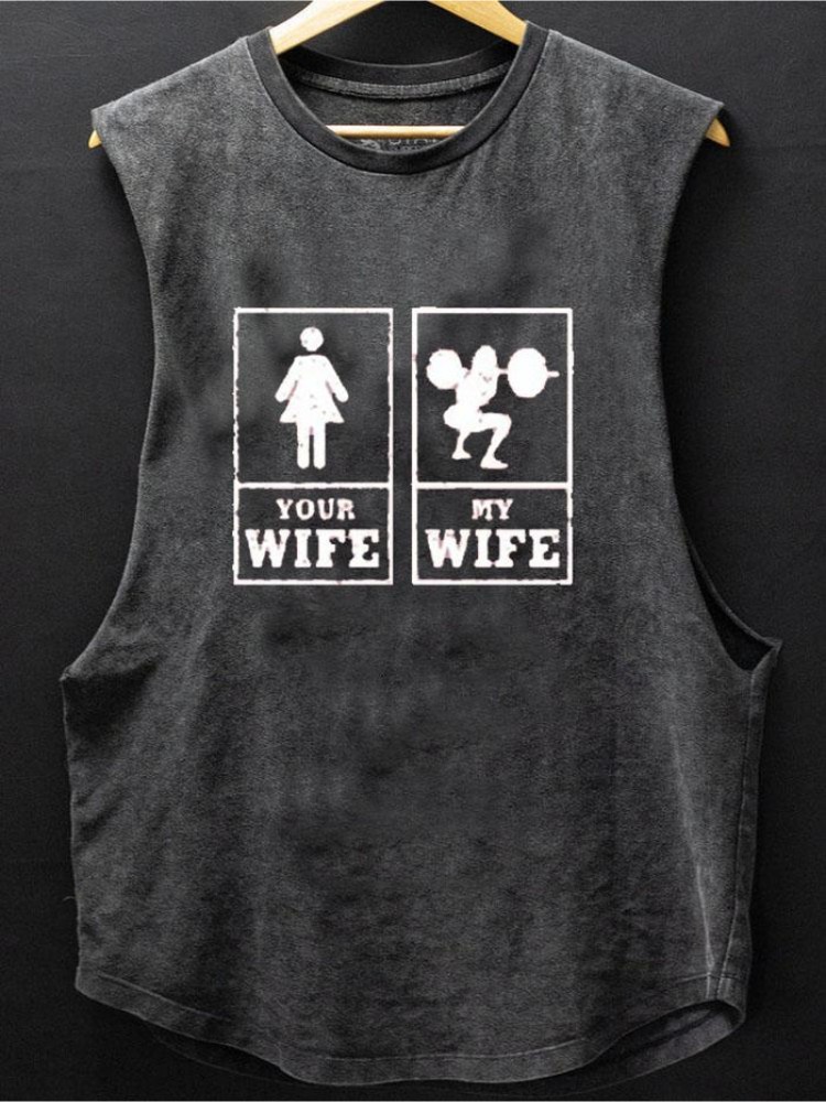Your Wife My Wife Scoop Bottom Cotton Tank / Rvogue / Rvogue
