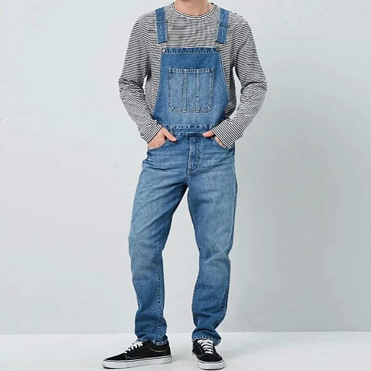 Men's Classic Denim Suspenders Overalls