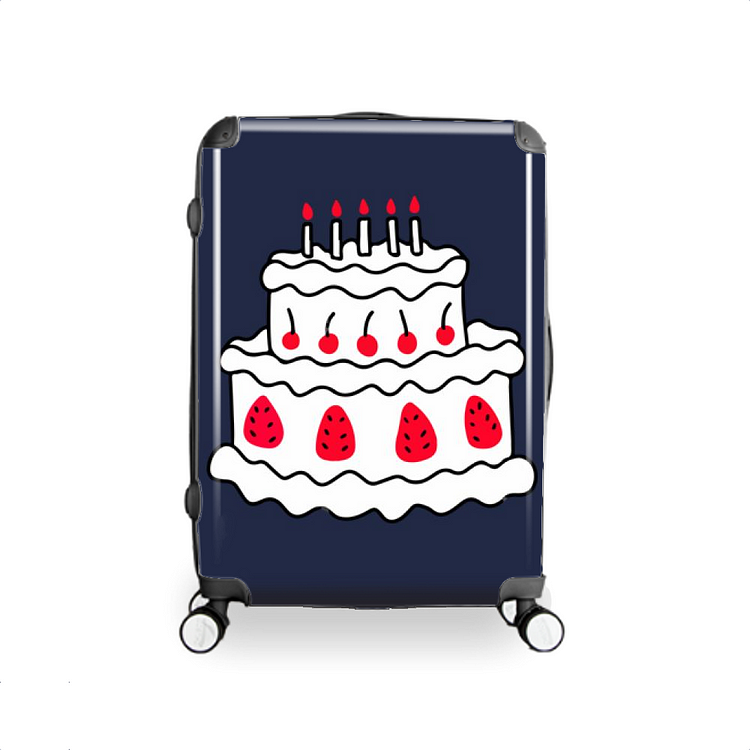 Cake, Birthday Hardside Luggage
