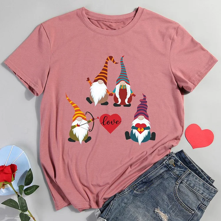 Valentine Gnome T-shirt Tee -011721-Annaletters