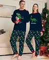 Family Letter Animal Christmas Parent-child Home Pajamas