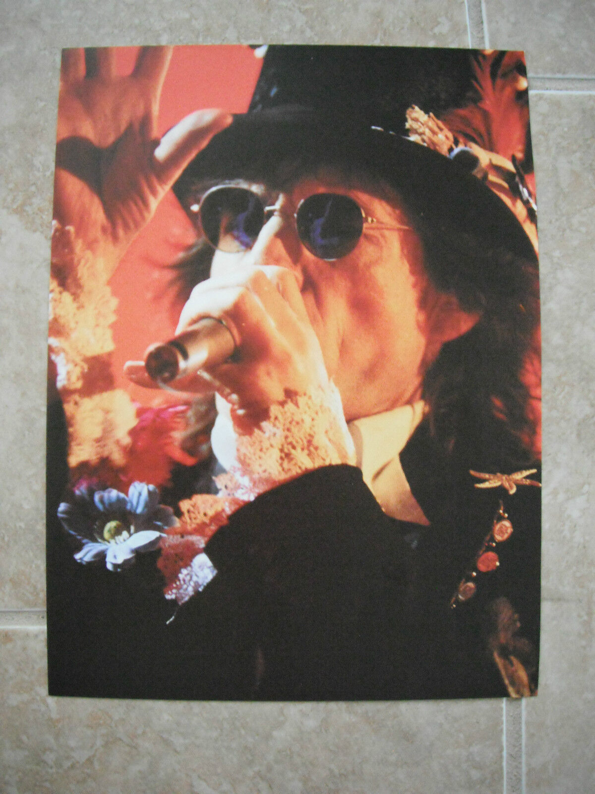 Rolling Stones Mick Jagger Vtg Candid Coffee Table Book Photo Poster painting #18