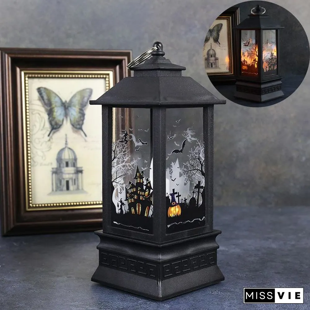 Halloween Simulation Flame Oil Lamp