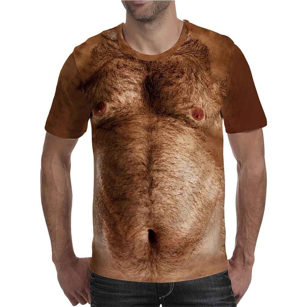 3D Graphic Short Sleeve Shirts Orangutan