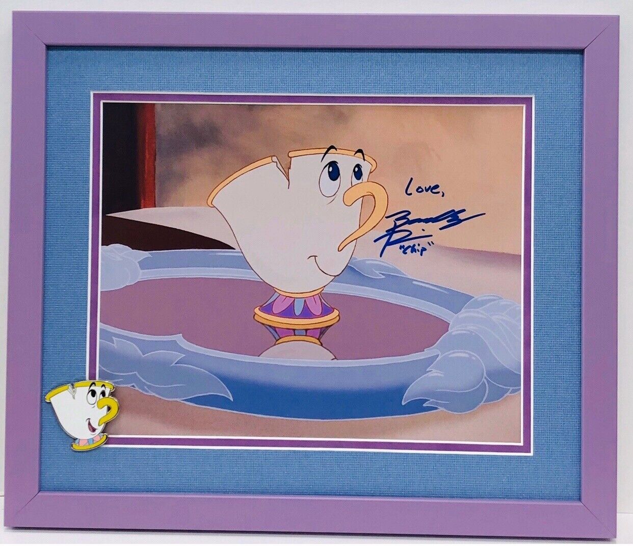 Beauty And The Beast Chip Bradley Pierce Autographed Signed Frame Photo Poster painting 12x15