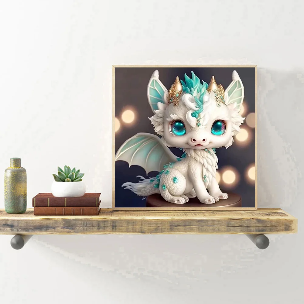 Diamond Painting - Full Round Drill - Dragon(Canvas|30*30cm)