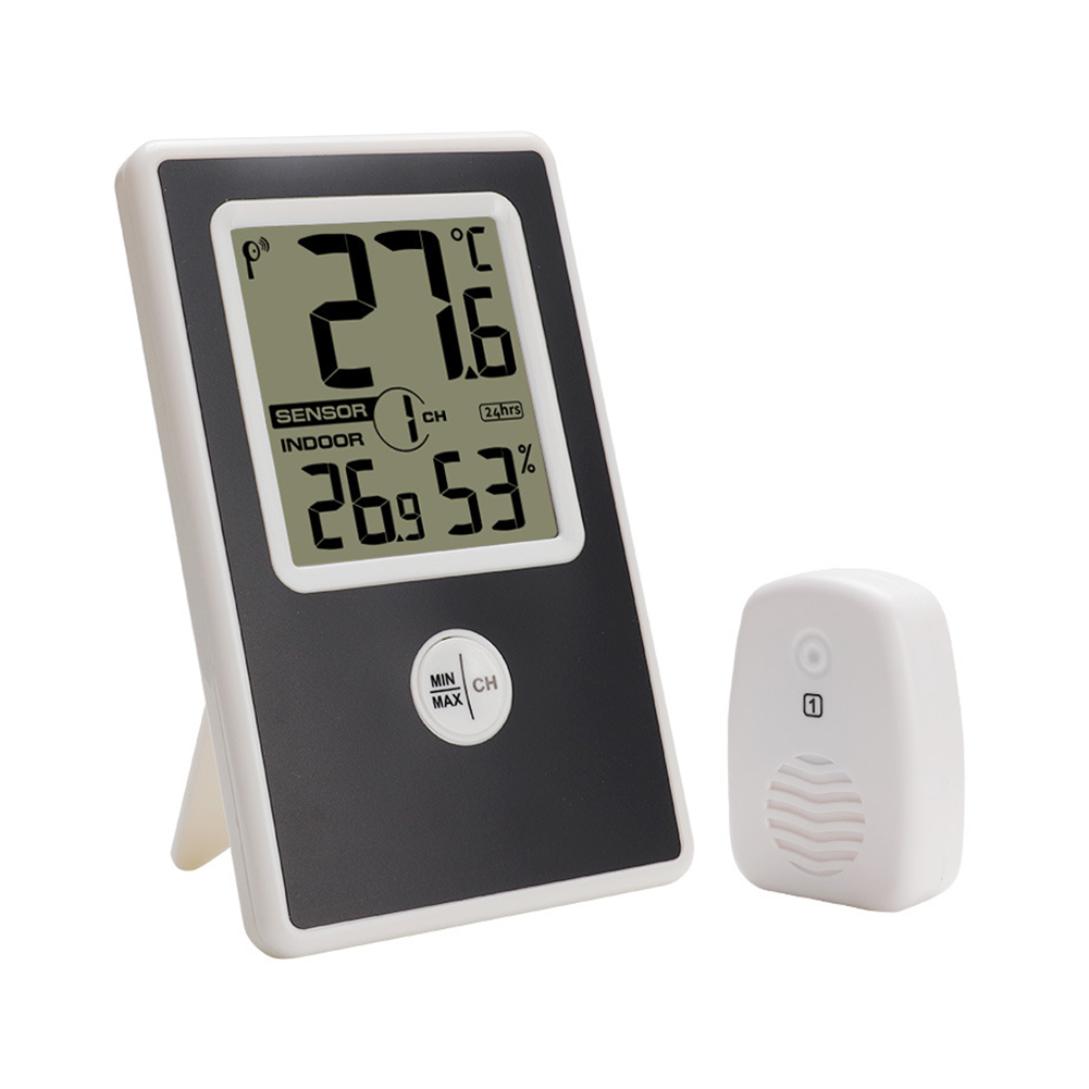 

Digital Wall Mounted Thermometer Indoor Outdoor Temperature Humidity Meter, 501 Original