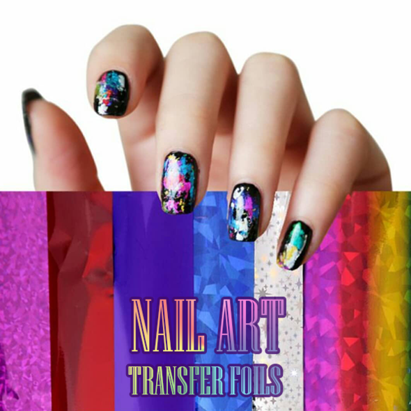 Nail Art Transfer Foils (Set of 12)