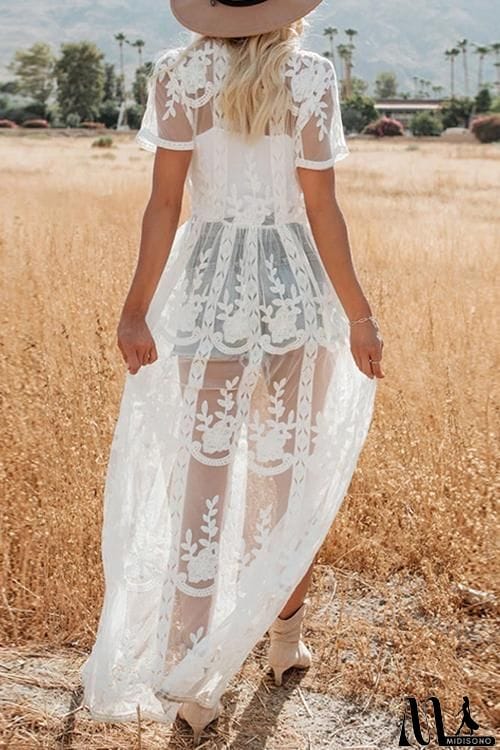 MidiSono - See Though Lace Cardigan