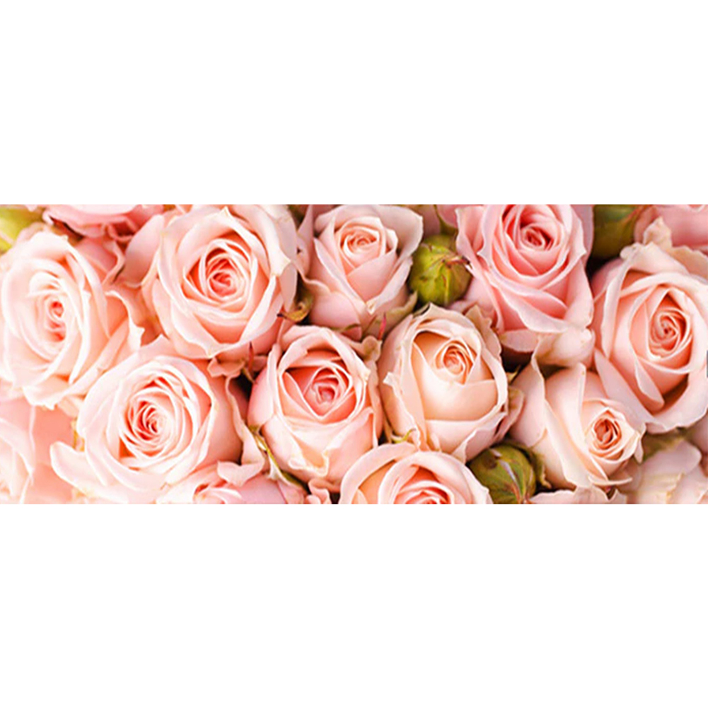 

110*50CM - Round Drill Diamond Painting - Lover Rose, 501 Original