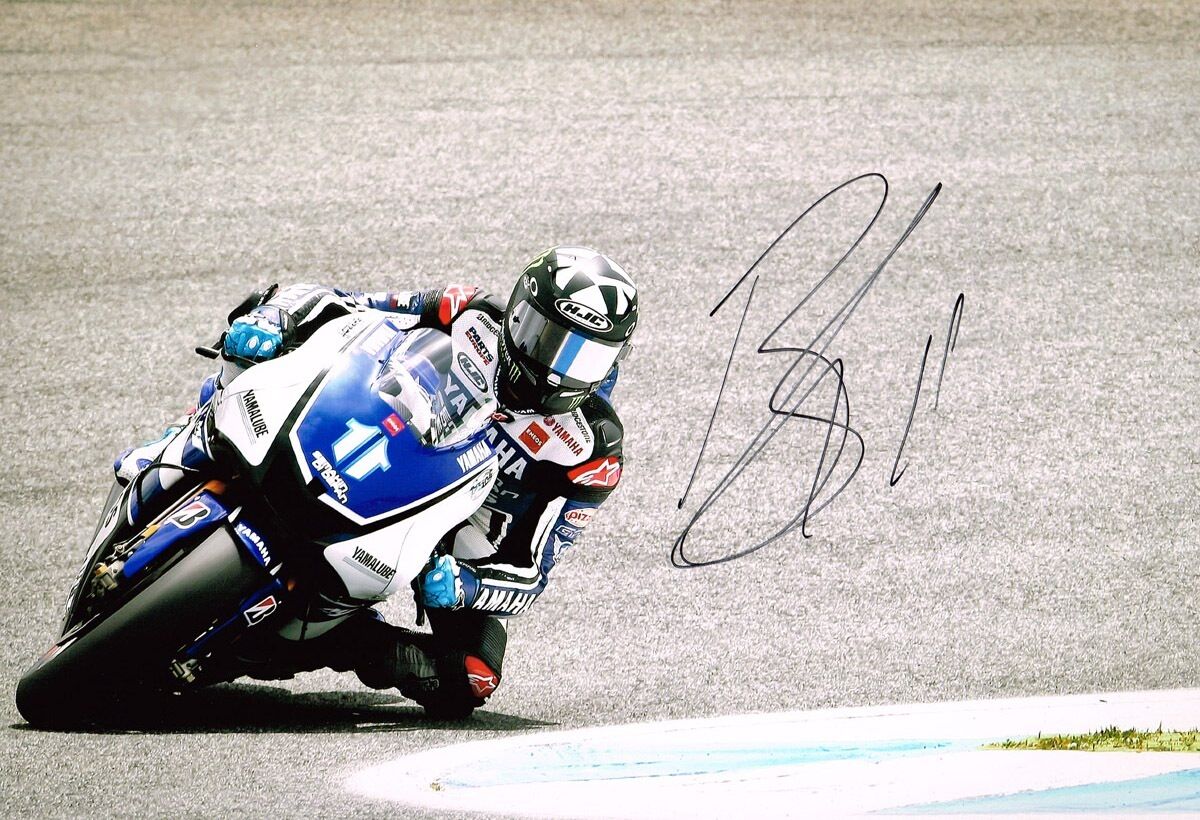 Ben Spies HAND SIGNED Autograph of American Yamaha MotoGP Rider 12x8 Photo Poster painting AFTAL