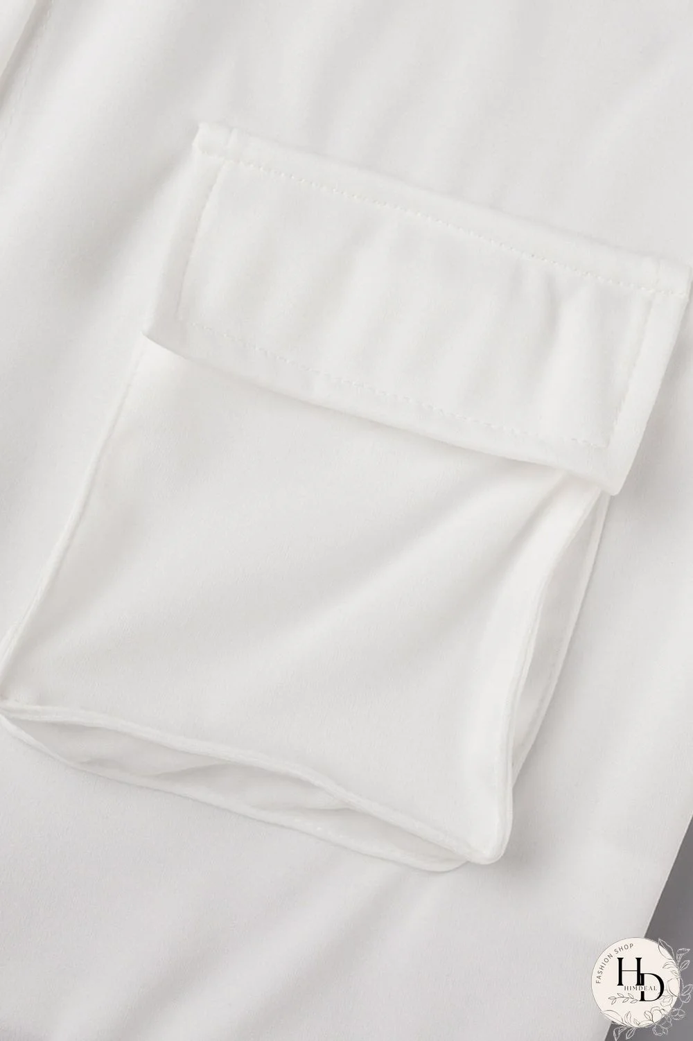 Khaki Casual Solid Bandage Patchwork Pocket Buckle Turndown Collar Short Sleeve Two Pieces