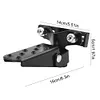 1 Pair Motorcycle Metal Footrests Pedals Rear Pedal Footrest Folding Footpegs