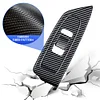LUNQIN Car Door Power Window Lift Switch Protection Panel for Subaru Forester 2025 Auto Interior Decorations Accessories Armrest Side Pull Handle Trim Cover Carbon Fiber Style Kit 4Pcs