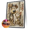 Cat Dog - Full Round Drill Diamond Painting