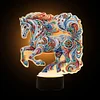 Diamond Painting Horse Night Light Lamp For Furniture Decoration