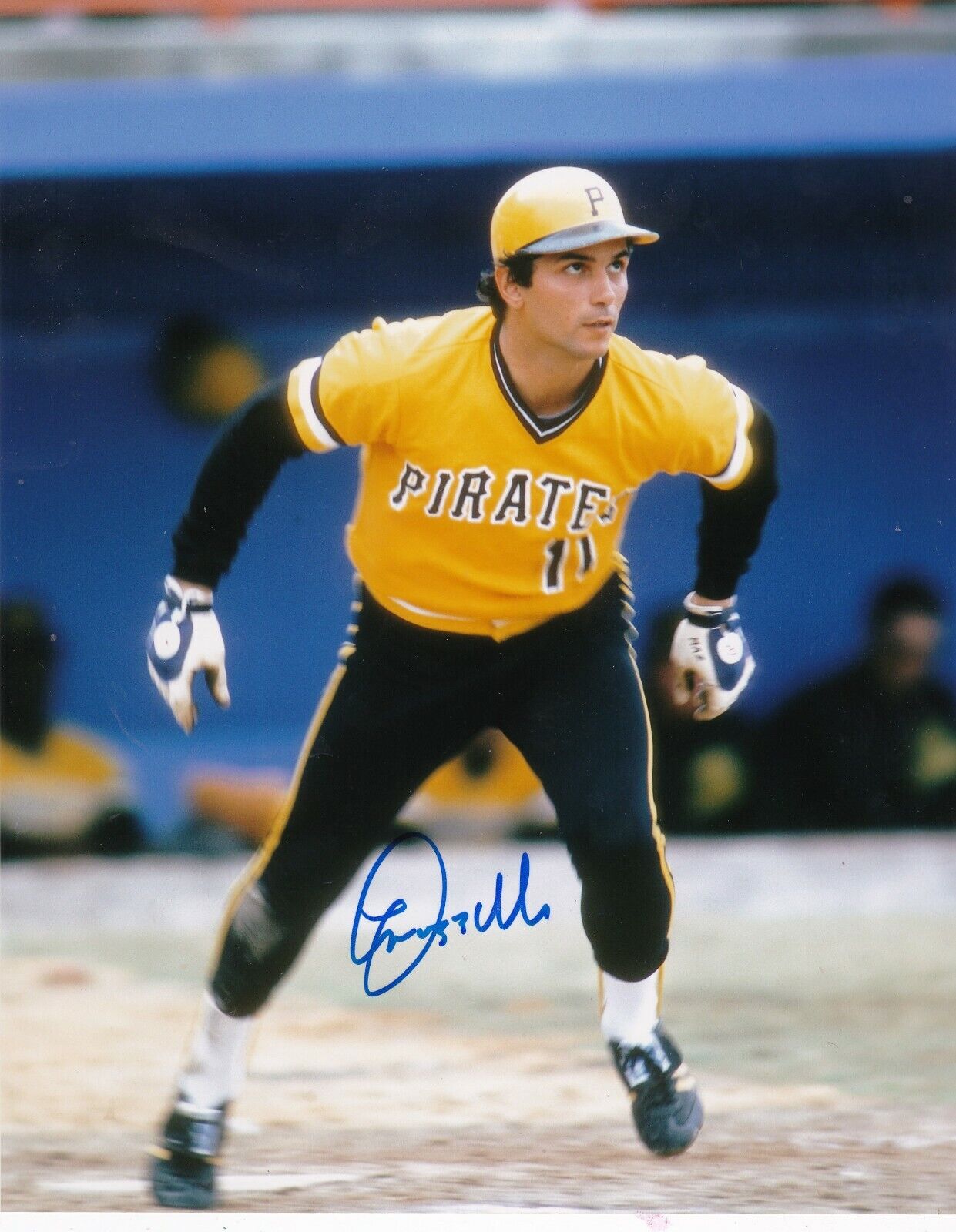 LEE MAZZILLI PITTSBURGH PIRATES ACTION SIGNED 8x10