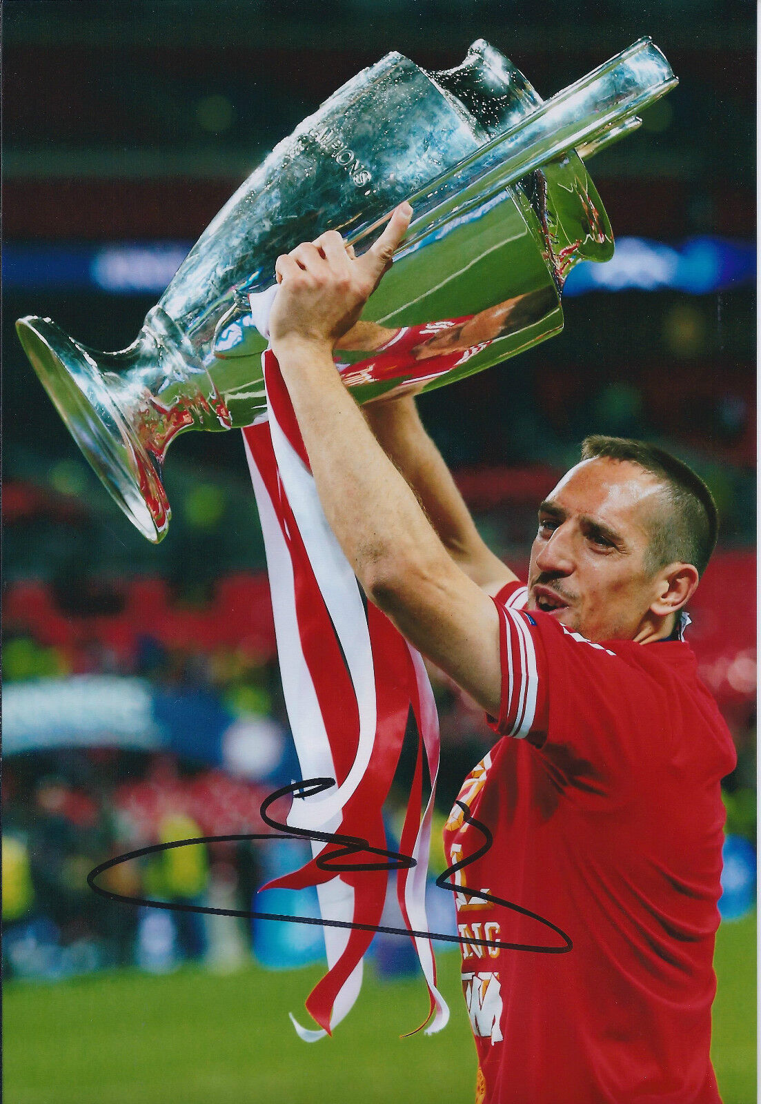 Franck Ribéry Signed Autograph Photo Poster painting AFTAL COA Bayern Munich Champions League