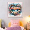 (Counted/Stamped) Love Shell Beach-11CT/14CT Cross Stitch 40*40cm