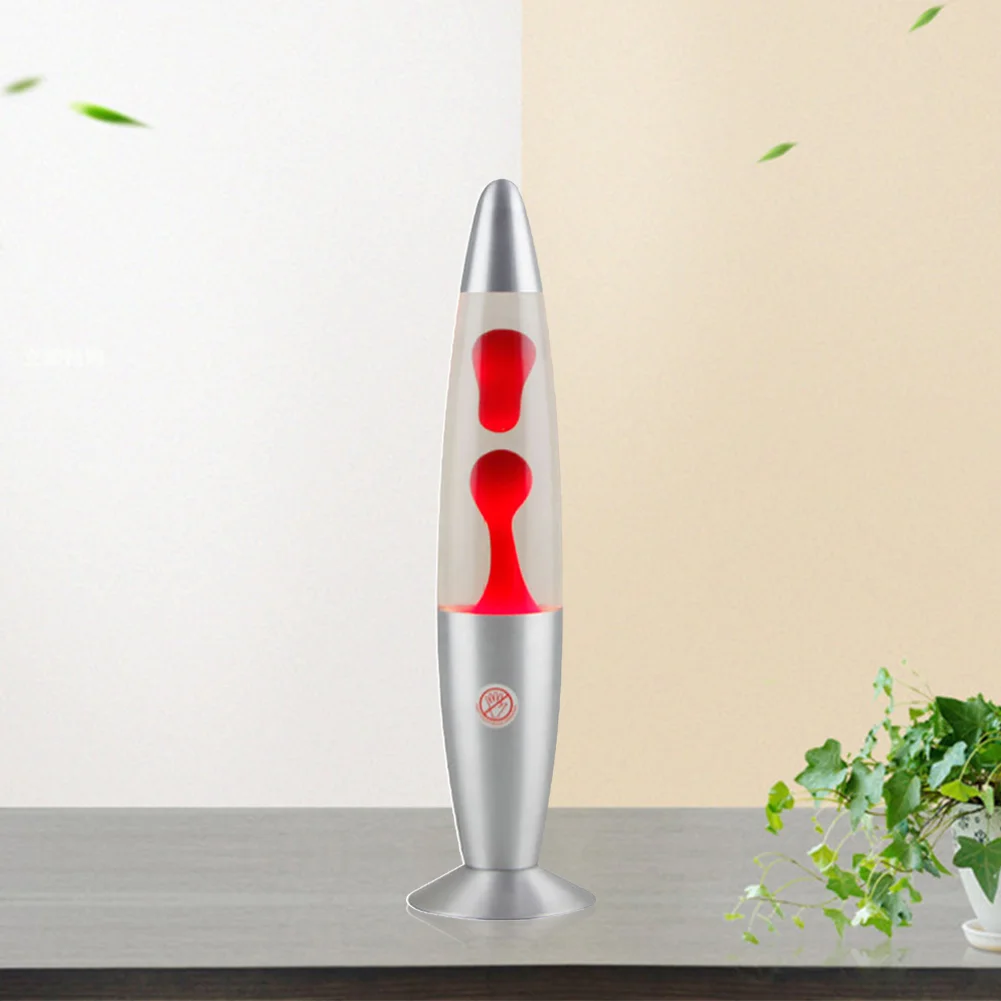 25W Jellyfish LED Bedside Volcano Lava Night Light for Home Bedroom (Red)