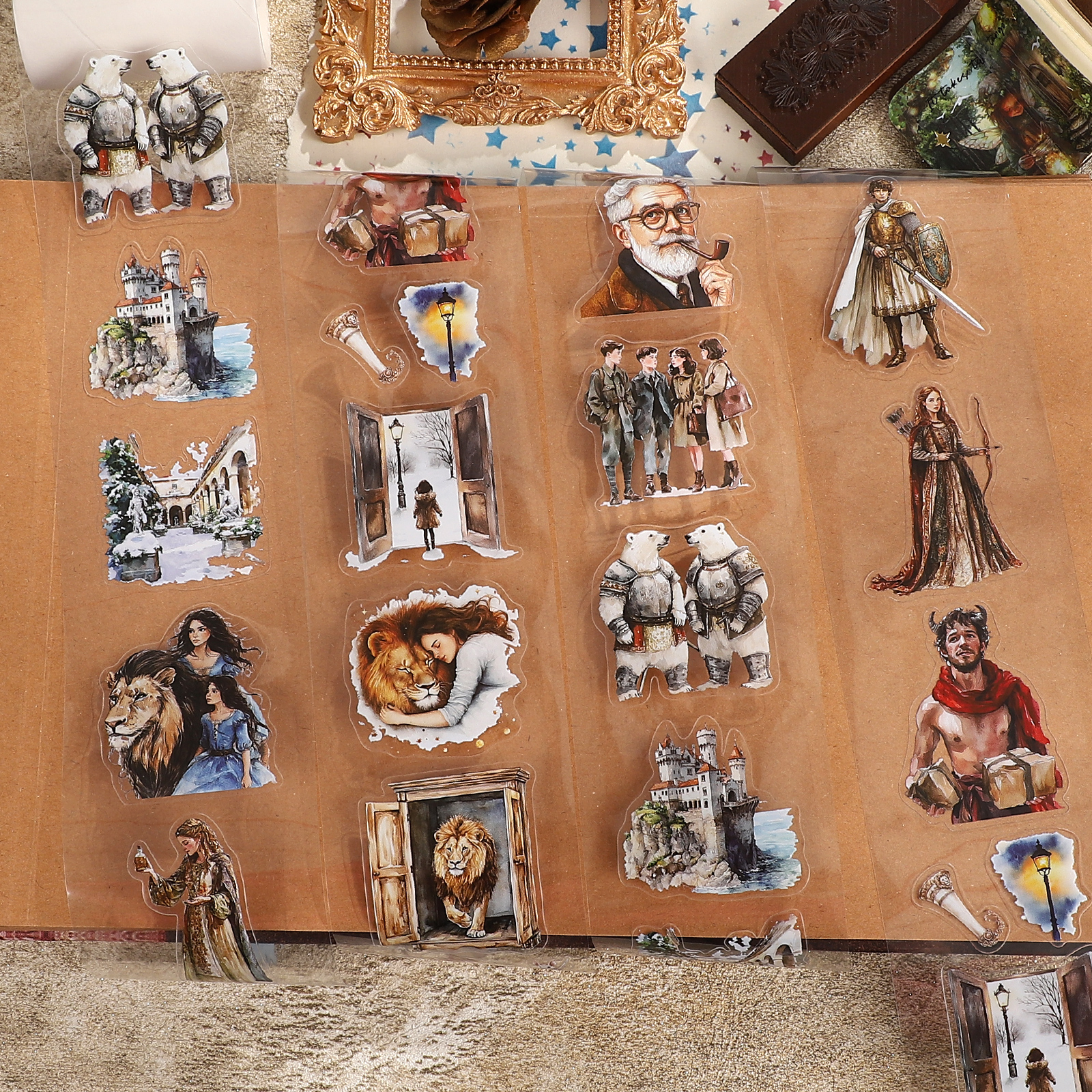 PET 테이프 - 6*200cm Another World 시리즈 빈티지 캐릭터