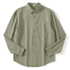 Men's Cotton Simple Inner Solid Color Shirt