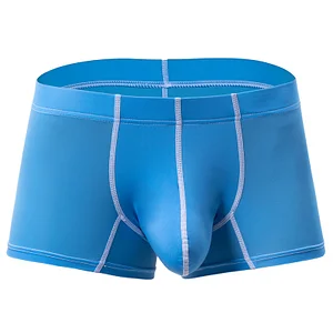 Men's Large Pouch Contrast Binding Boxer Briefs