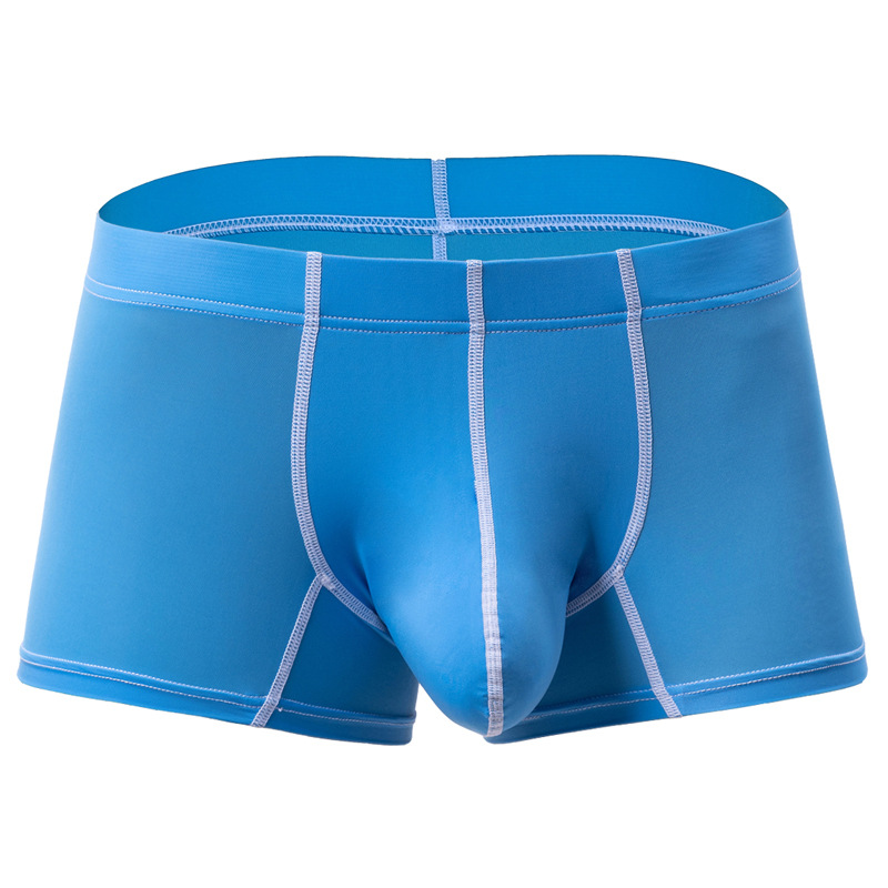 Men's Large Pouch Contrast Binding Boxer Briefs
