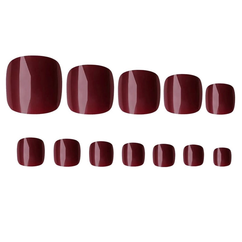 Valentine’S Day Casual Lady Minimalist Solid Color Plastic Press-on Nails 1 Set