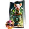 Diamond Painting-DIY Full Round Drill Happy Pig(40x60cm)