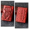 Rosewood and sandalwood kerosene-carved Pixiu lighter for attracting wealth
