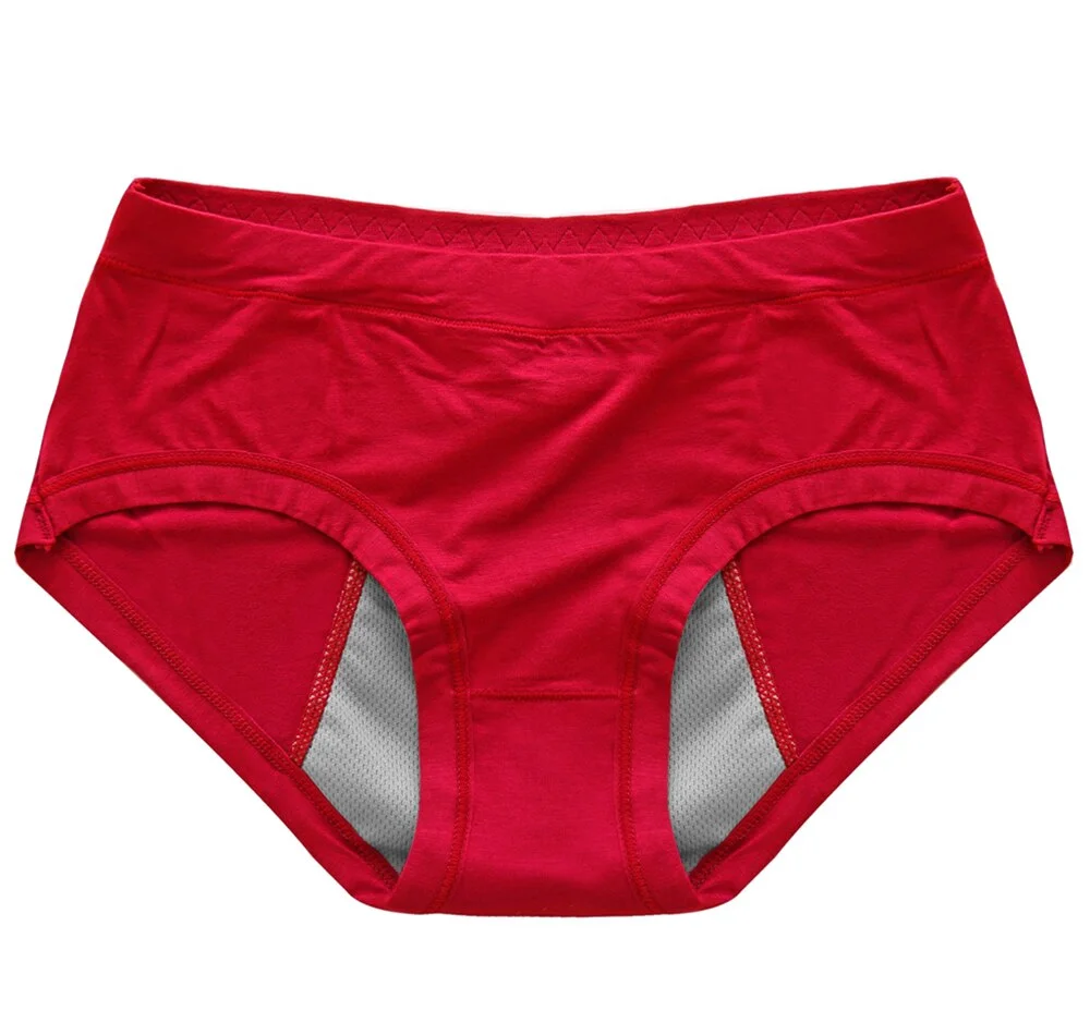 Women's Physiological Safety Pants Cotton Breathable Leak-proof Panties Girls Mid-waist Intimate Lingerie Breathable Briefs