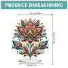(US Only)Diamond Painting Desktop Decoration for Office Desktop Decor (Gorgeous Flower)