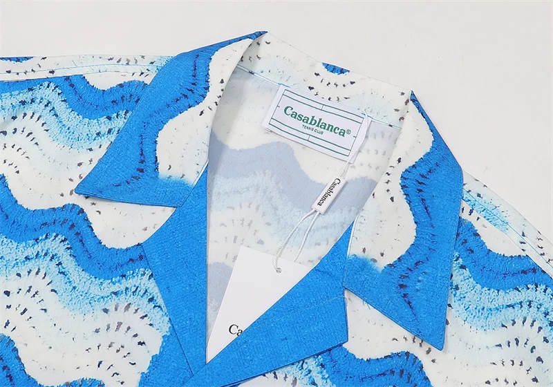 Casablanca 2023SS New Product Silk Short Sleeve Shirt