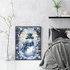 Christmas Snowman-11CT Stamped Cross Stitch 40*50cm