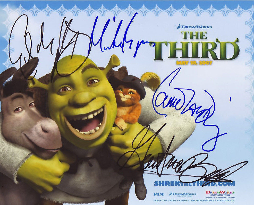 SHREK THE THIRD CAST AUTOGRAPH SIGNED PP Photo Poster painting POSTER