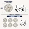 [Upgrade]6pcs/set DIY Diamond Painting Waterproof Case Classic Animal Pearl Art Coaster Gift Decor Set