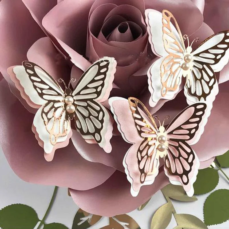 2021 MISS VINTAGE Metal Cutting Dies Butterfly Diy Scrapbooking Photo Album Decorative Embossing PaperCard Crafts Die