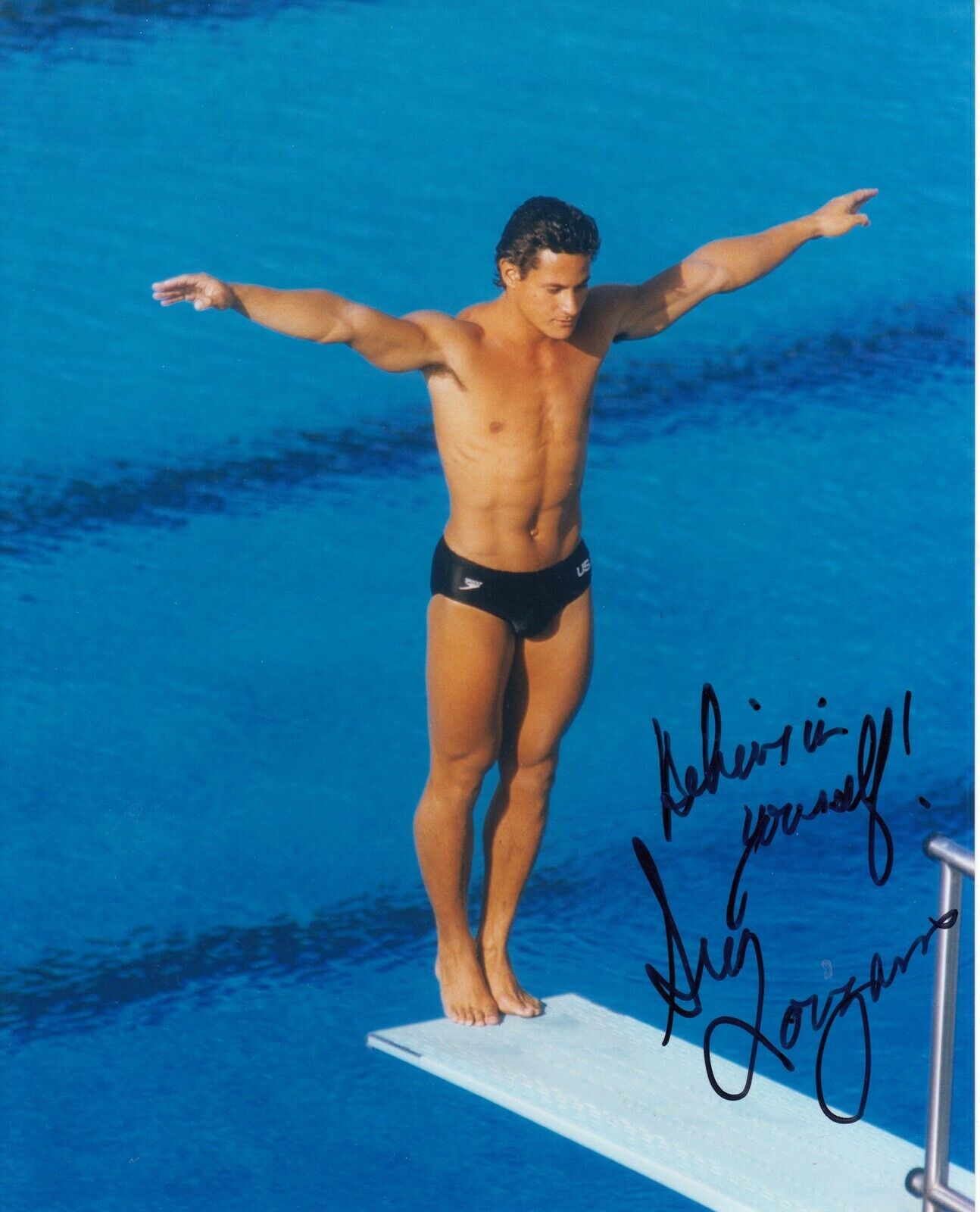 Greg Louganis #3 8x10 Signed Photo Poster painting w/ COA Olympic