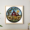 Diamond Painting -DIY Round Drill Sunflower House