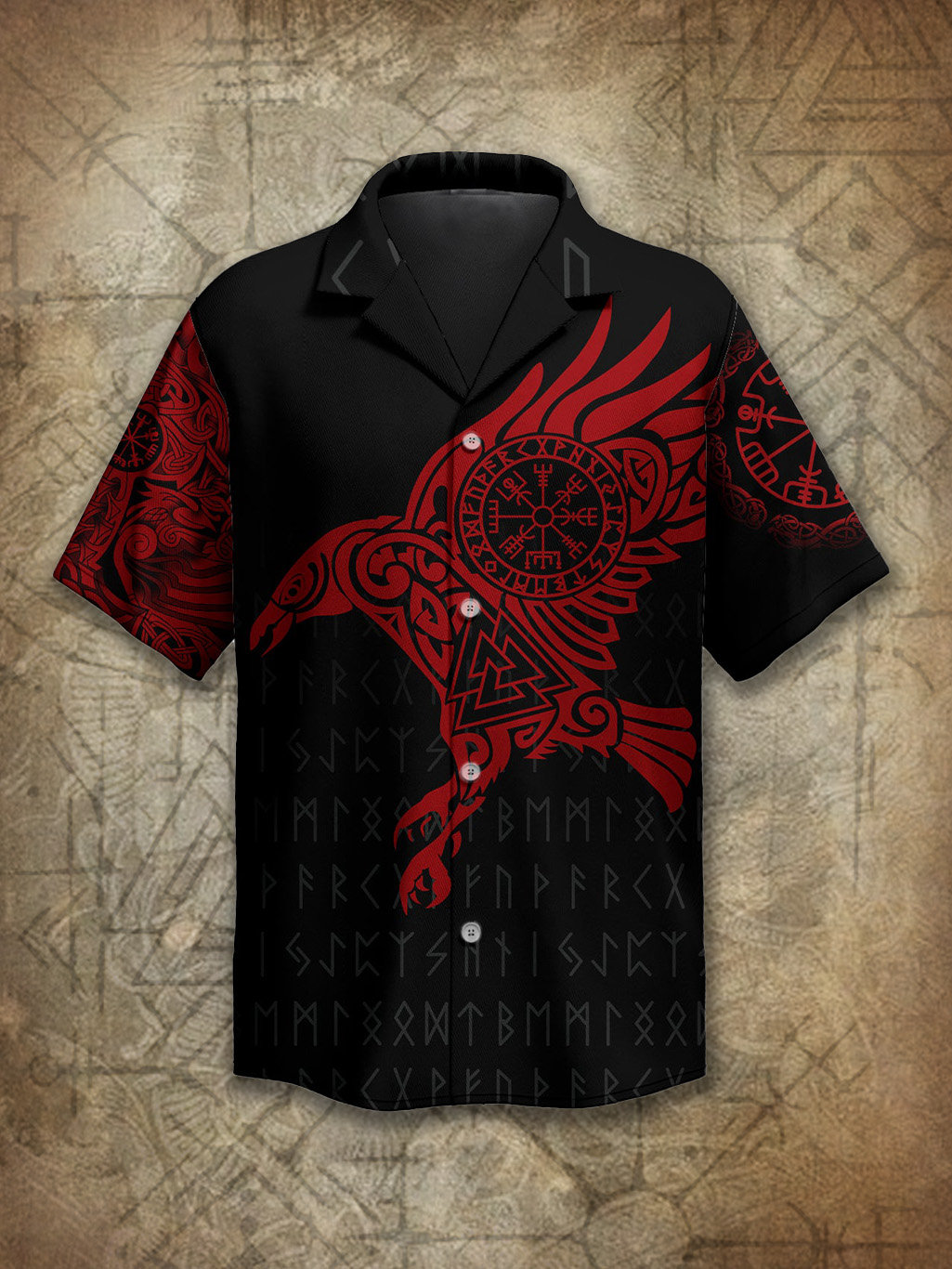 Viking Raven Celtic Knot Totem Spirit Power Heritage Hawaiian Shirt / Rvogue / Rvogue