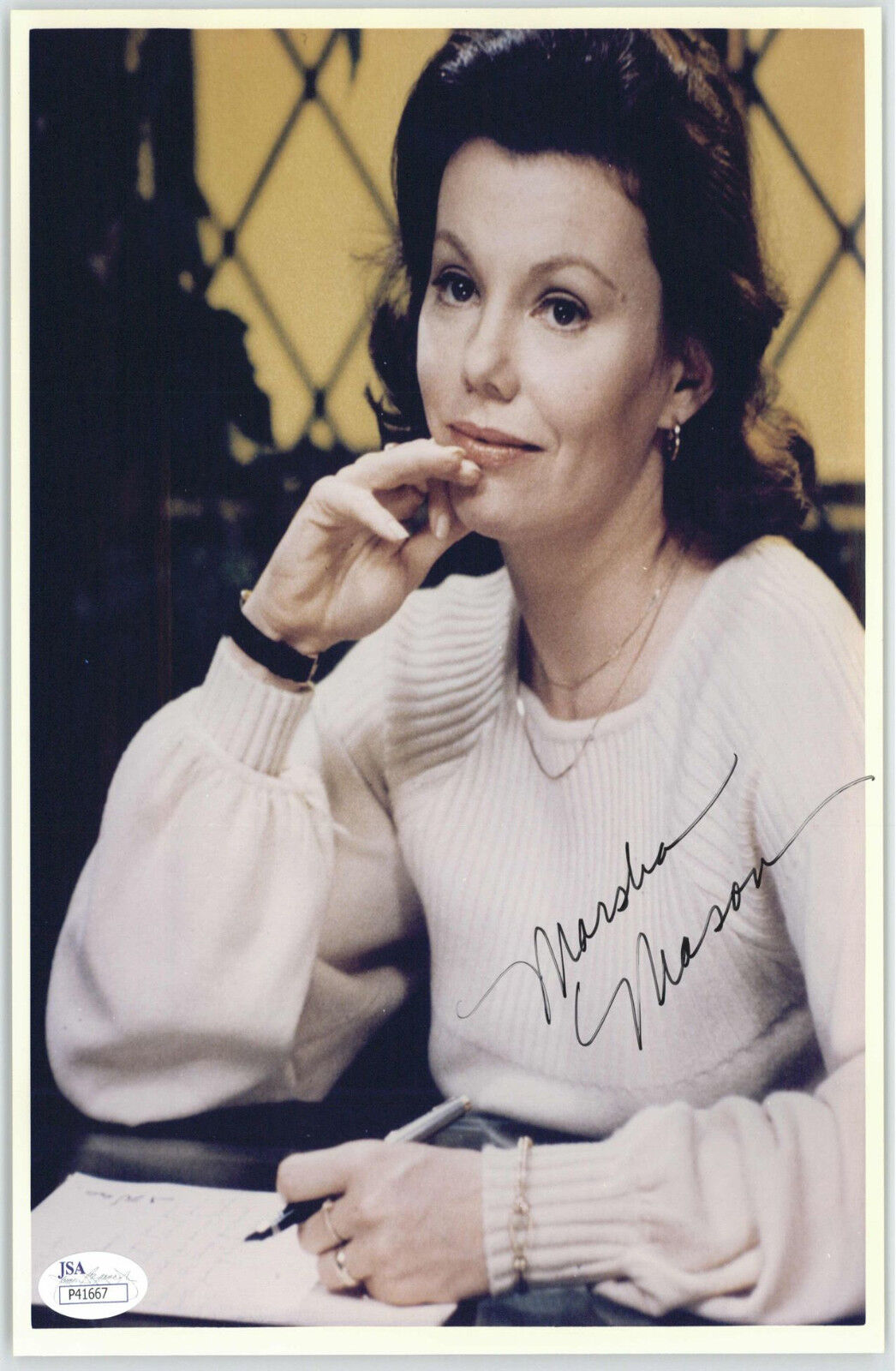 MARSHA MASON ACTRESS AUTOGRAPHED 8X10 SIGNED JSA AUTHENTICATED COA #P41667